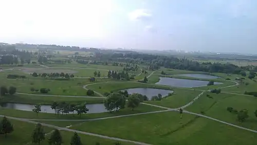 Вид прудов сверху