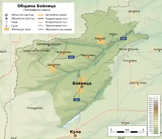 Община Бойница на карте