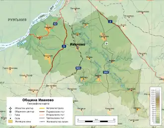 Община Иваново на карте