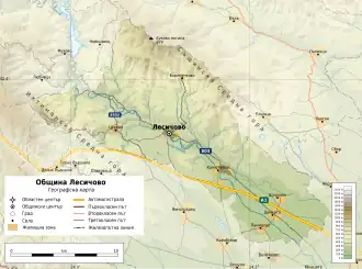 Община Лесичово на карте