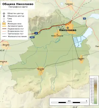 Община Николаево на карте