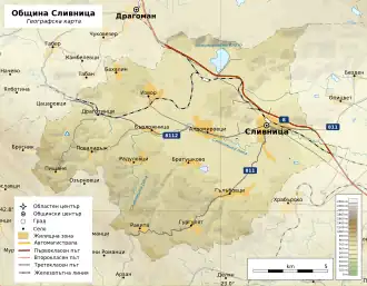 Община Сливница на карте
