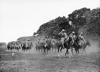 Германские конные волонтёры в районе Килиманджаро