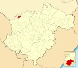 Расположение муниципалитета на карте провинции