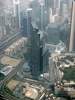 Вид со смотровой площадки 148-го этажа