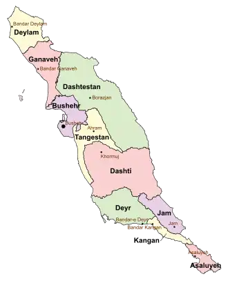 Дешти на карте