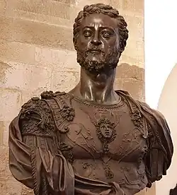 Б. Челлини. Бюст Козимо I. 1545—1547. Бронза