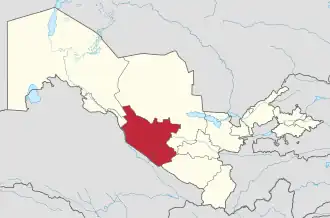 Бухарская область на карте