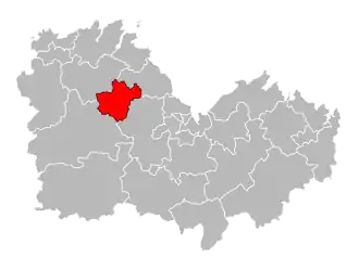 Кантон на карте департамента Кот-д’Армор