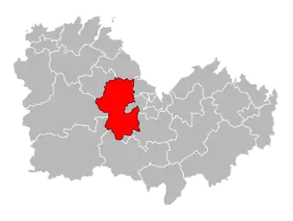 Кантон на карте департамента Кот-д’Армор