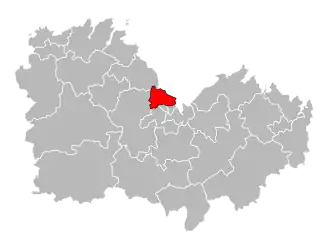 Кантон на карте департамента Кот-д’Армор