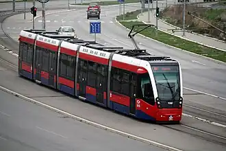 Белградский трамвай CAF Urbos 3 , маршрут № 7