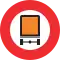 Verbot für kennzeichnungspflichtige Kraftfahrzeuge mit gefährlichen Gütern/Accès interdit aux véhicules transportant des marchandises dangereuses/Transito vietato ai veicoli che trasportano merci pericolose