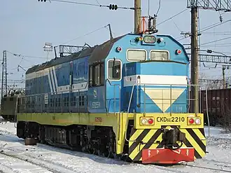 CKD6E-2210 со стороны кабиныТЭМ-KZ-0001 со стороны без кабины