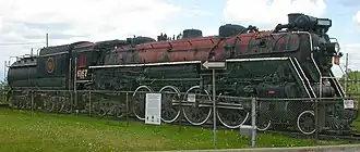 Паровоз CN 6167 на выставке в городе Гуэлф