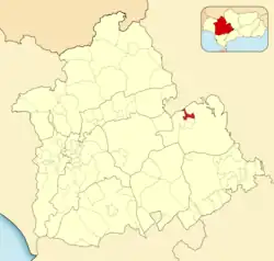 Расположение муниципалитета Каньяда-Росаль на карте провинции