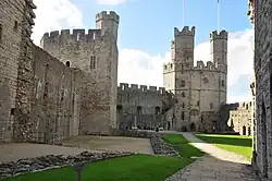 Photograph of Caernarfon castle