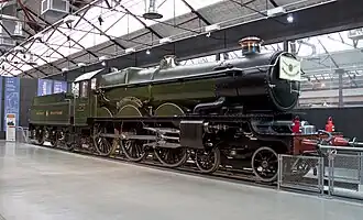 № 4073 Caerphilly Castle в музее Great Western Railway