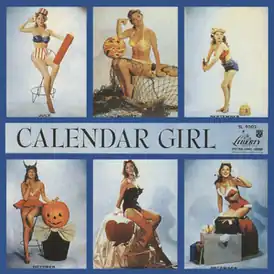 Обложка альбома Джули Лондон «Calendar Girl» (1956)