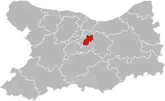 Кантон на карте департамента Кальвадос