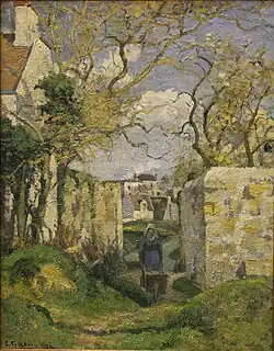 Крестьянка с тележкой, 1874(Дом Рондес, Понтуаз). Стокгольм, Национальный музей Швеции.