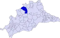 Расположение муниципалитета Кампильос на карте провинции