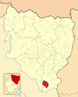 Расположение муниципалитета на карте провинции