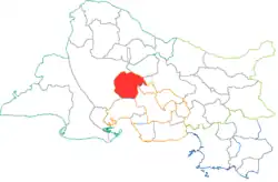 Кантон на карте департамента Буш-дю-Рон