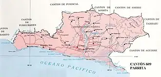 Паррита на карте