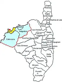 Кальви на карте