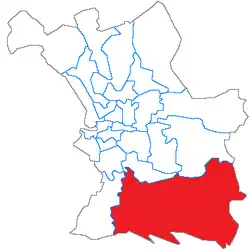 Кантон на карте департамента Буш-дю-Рон