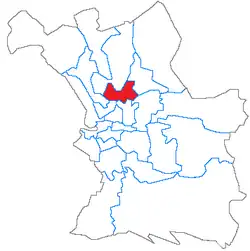 Кантон на карте департамента Буш-дю-Рон