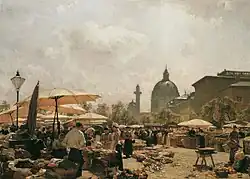 Рынок Нашмаркт (1894). Галерея Бельведер, Вена.