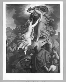 Жертвоприношение (Артемида освобождает Ифигению). Холст, масло. Музей фюрера в Линце (архивная фотография) — фонд Германского исторического музея