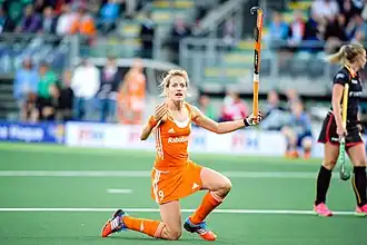 Карлин Дирксе ван ден Хёвель на чемпионате мира в Гааге (2014)