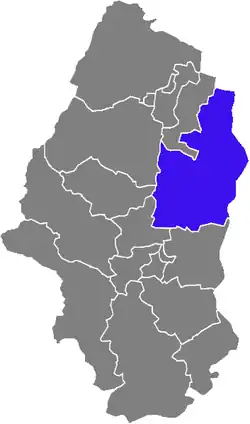 Кантон на карте департамента Верхний Рейн