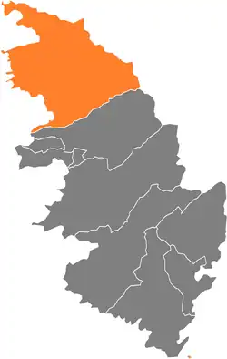 Кантон на карте департамента Южная Корсика