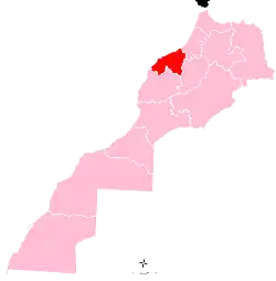 Касабланка — Сеттат на карте