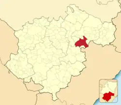 Расположение муниципалитета на карте провинции