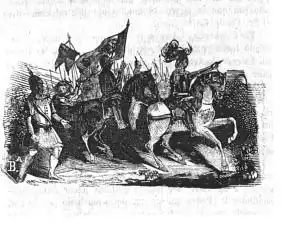 Кастильские рыцари и солдаты во время Гражданской войны в Кастилии