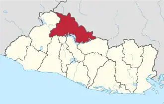 Чалатенанго на карте