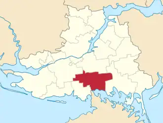 Чаплинский район на карте