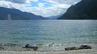 Вид на озеро Чапо в феврале 2007 года