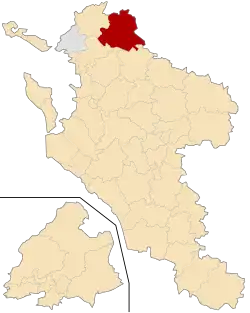 Кантон на карте департамента Шаранта Приморская