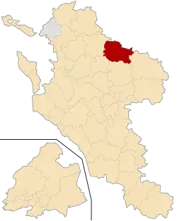 Кантон на карте департамента Шаранта Приморская