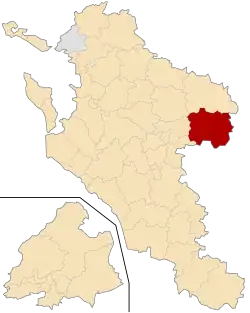 Кантон на карте департамента Шаранта Приморская