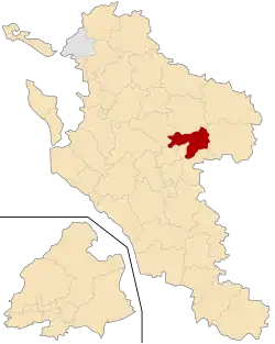 Кантон на карте департамента Шаранта Приморская