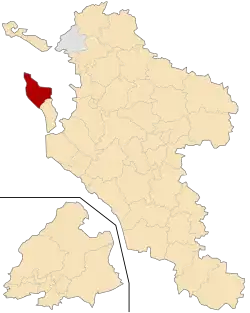 Кантон на карте департамента Шаранта Приморская