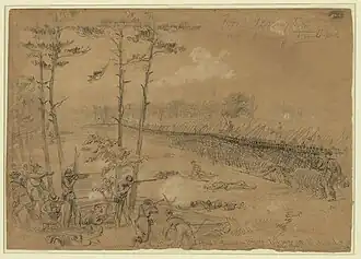 Штыковая атака Эксельсиорской бригады в сражении при Севен-Пайнс (Альфред Уод)