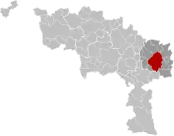 Расположение муниципалитета на карте провинции